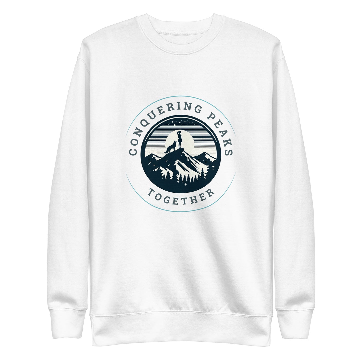 Conquering Peaks Together Women's Premium Sweatshirt