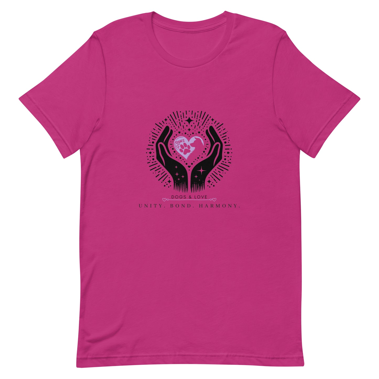 Dogs & Love: A Pawfect Bond Unisex t-shirt