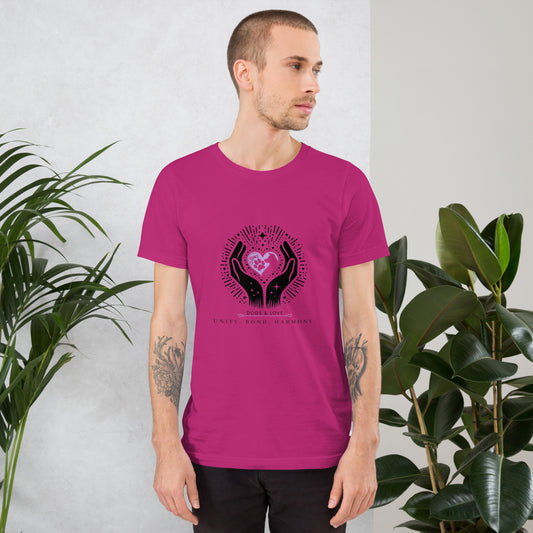 Dogs & Love: A Pawfect Bond Unisex t-shirt