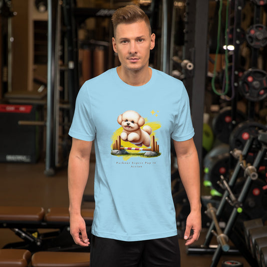 Parkour Expert Pup in Action Unisex T-Shirt