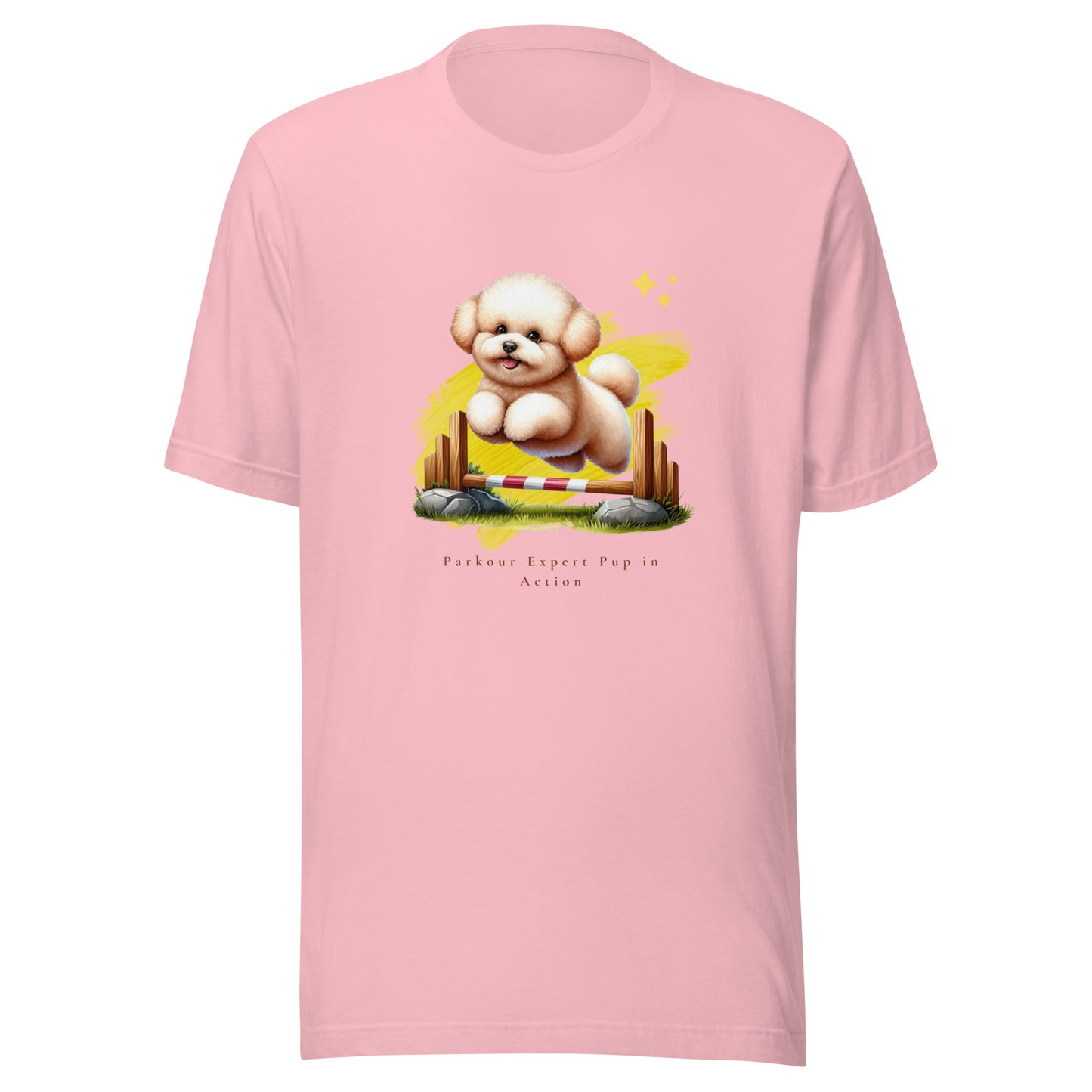 Parkour Expert Pup in Action Unisex T-Shirt