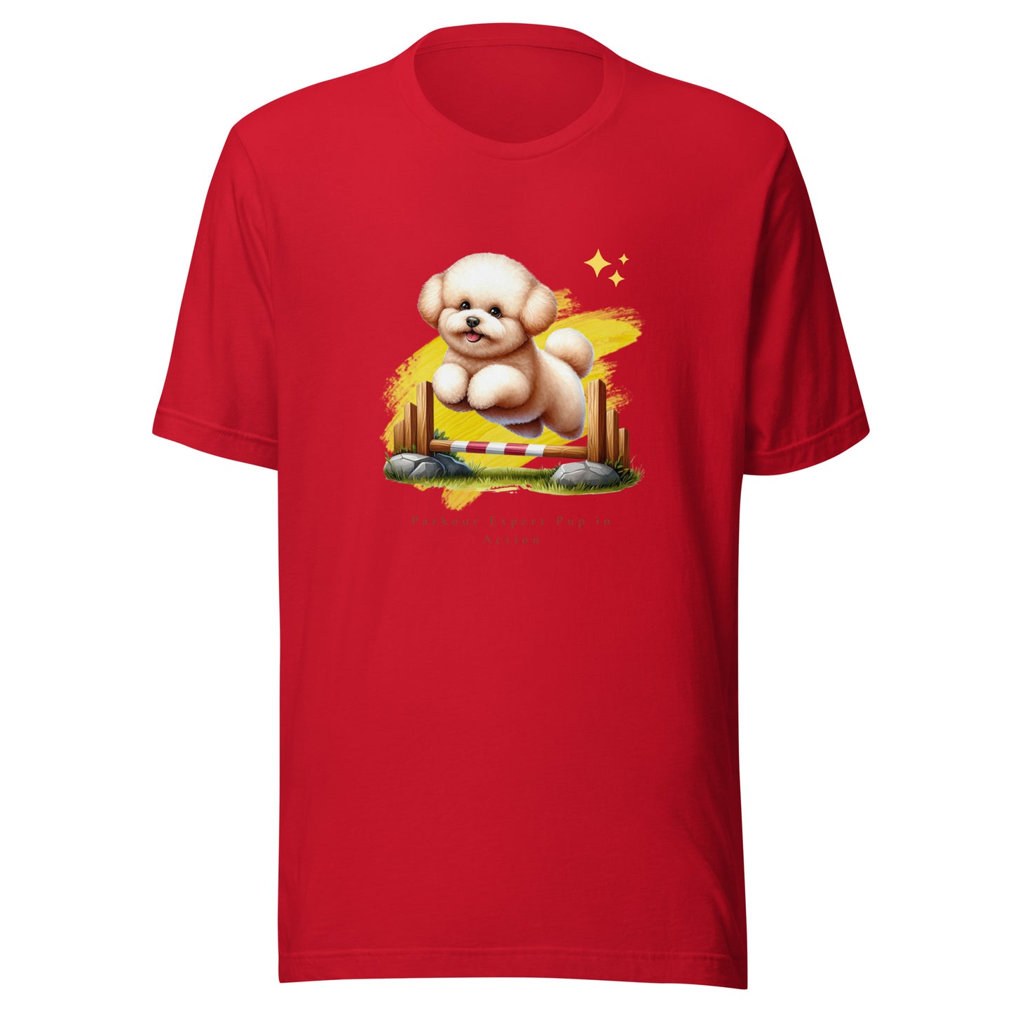 Parkour Expert Pup in Action Unisex T-Shirt