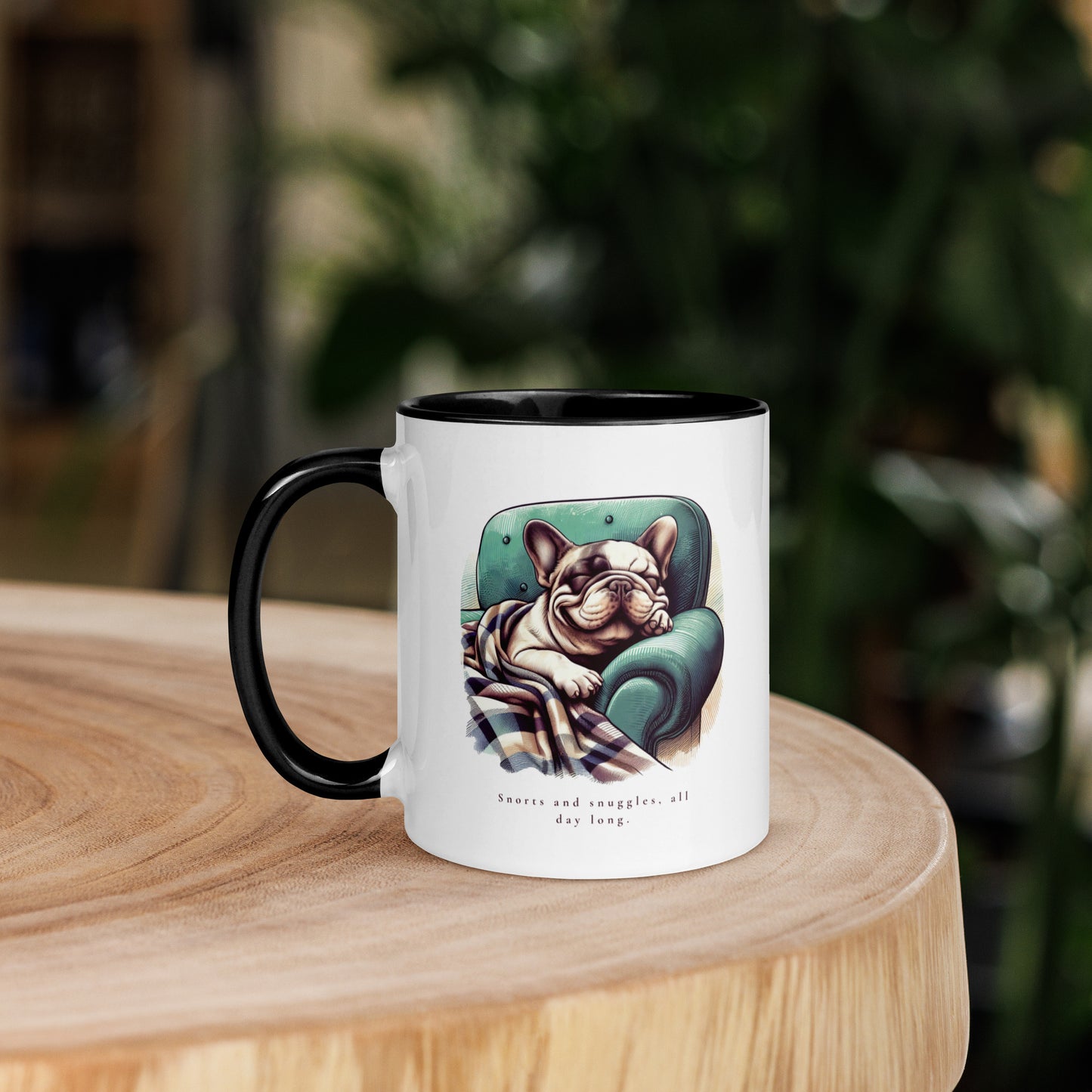 Snorts and Snuggles Mug with Color Inside