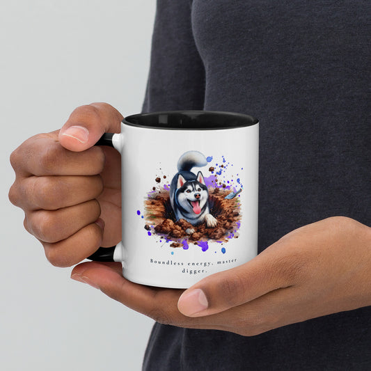 Husky Master Digger Mug with Color Inside