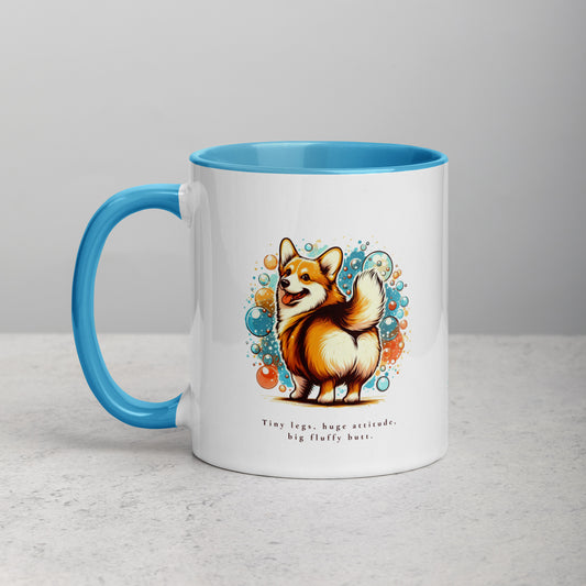 Corgi Huge Attitude Mug with Color Inside