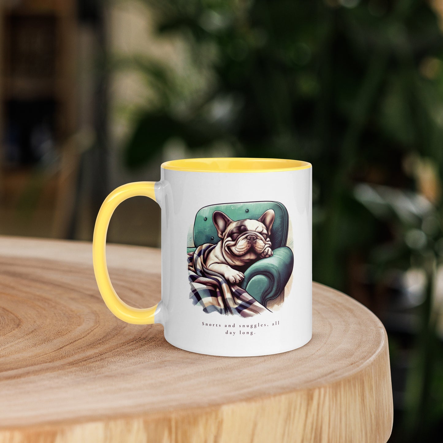 Snorts and Snuggles Mug with Color Inside