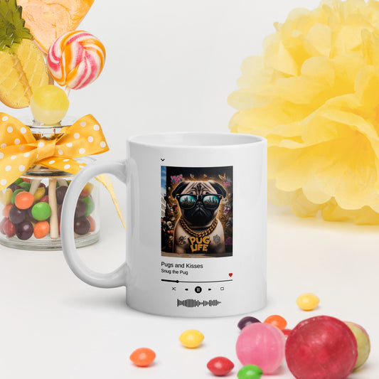 Pug Life White Glossy Mug