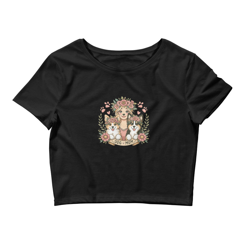 Dog Mom Women’s Crop Tee