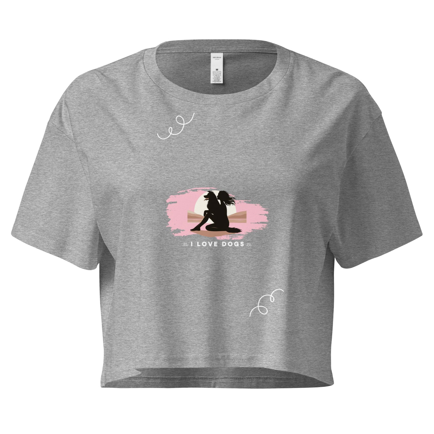 I Love Dogs Women’s crop top