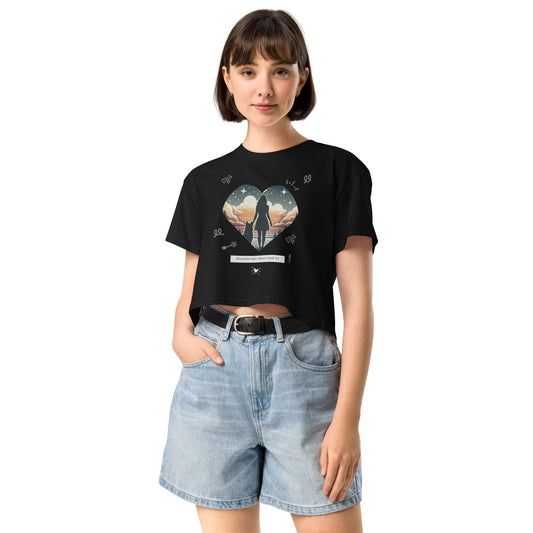 Wherever the Stars Lead Us Women’s crop top