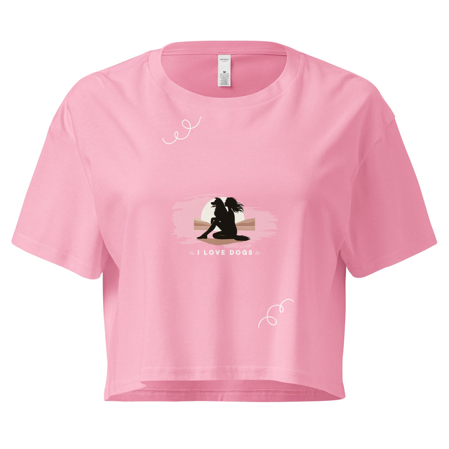 I Love Dogs Women’s crop top