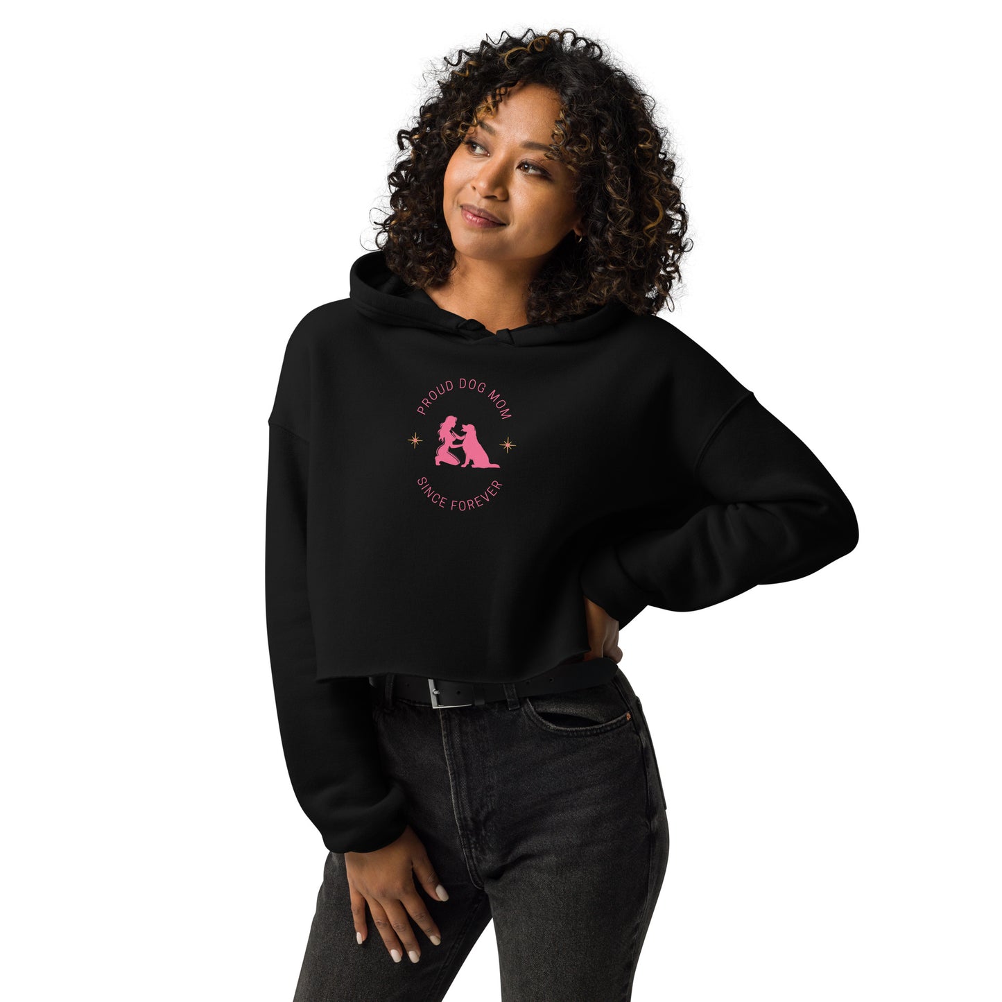 Proud Dog Mom Crop Hoodie