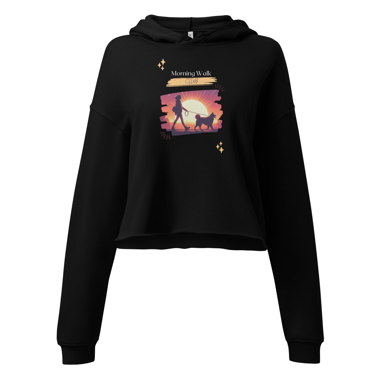 Morning Walk Club Crop Hoodie