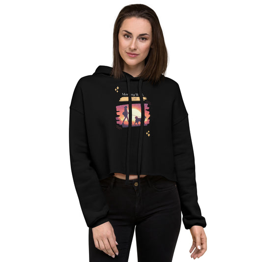 Morning Walk Club Crop Hoodie