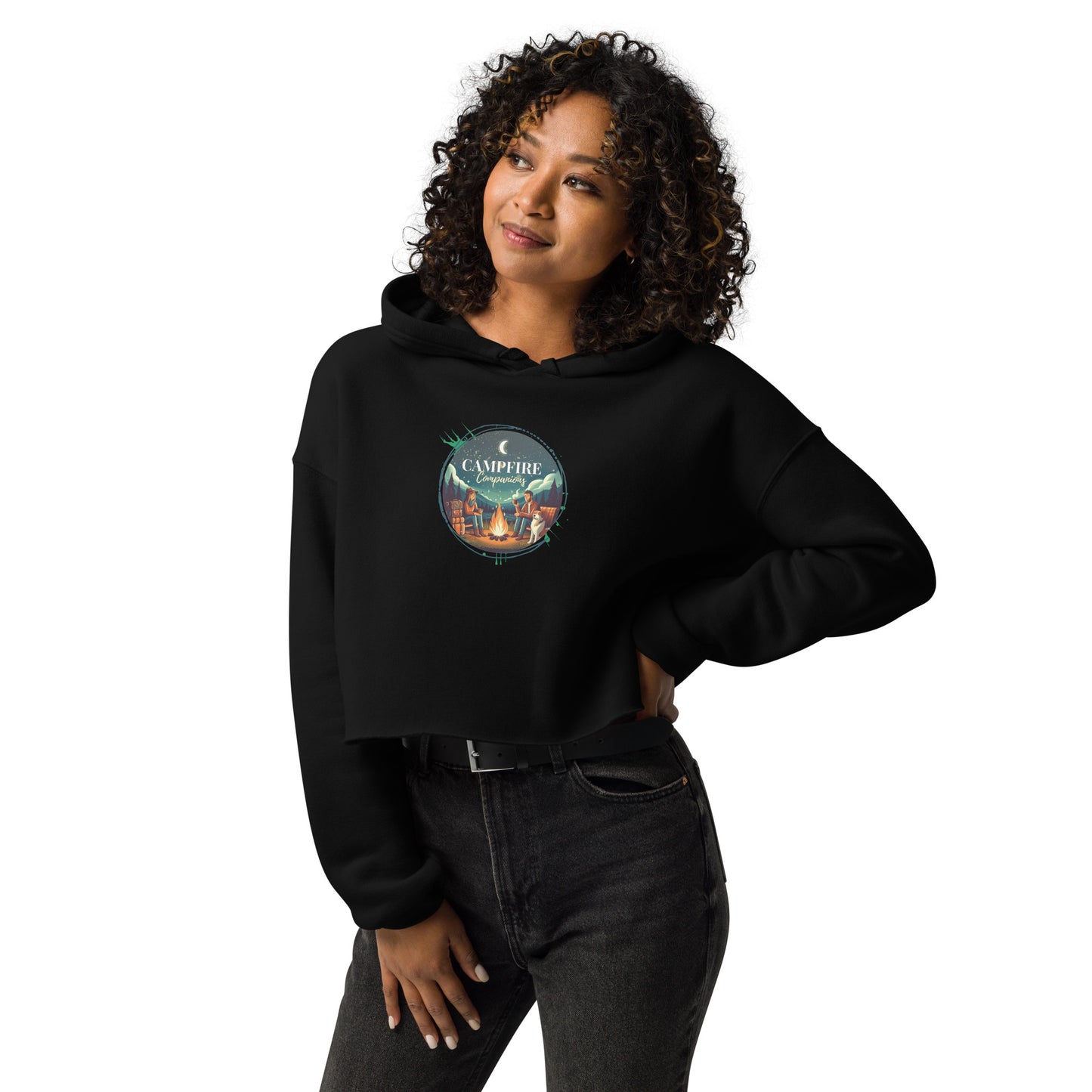 Campfire Companions Crop Hoodie