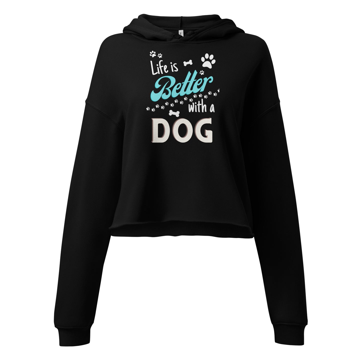 Life is Better Crop Hoodie