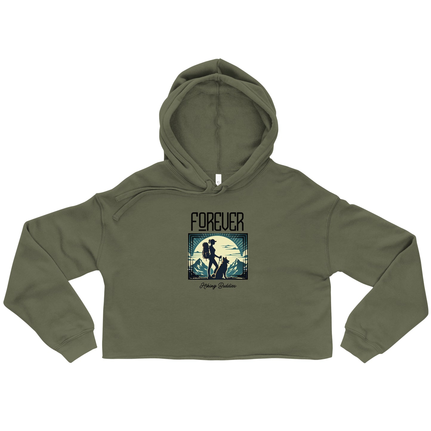 Forever Hiking Buddies Crop Hoodie