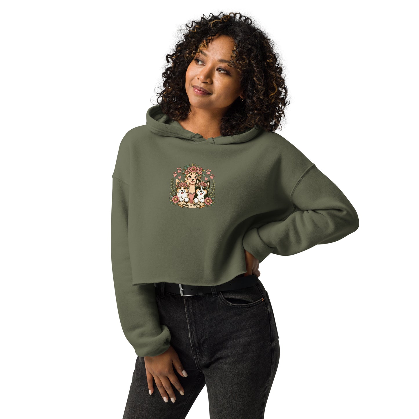 Dog Mom Crop Hoodie