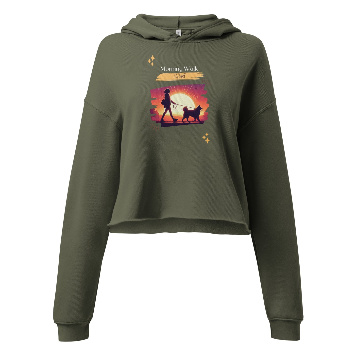 Morning Walk Club Crop Hoodie