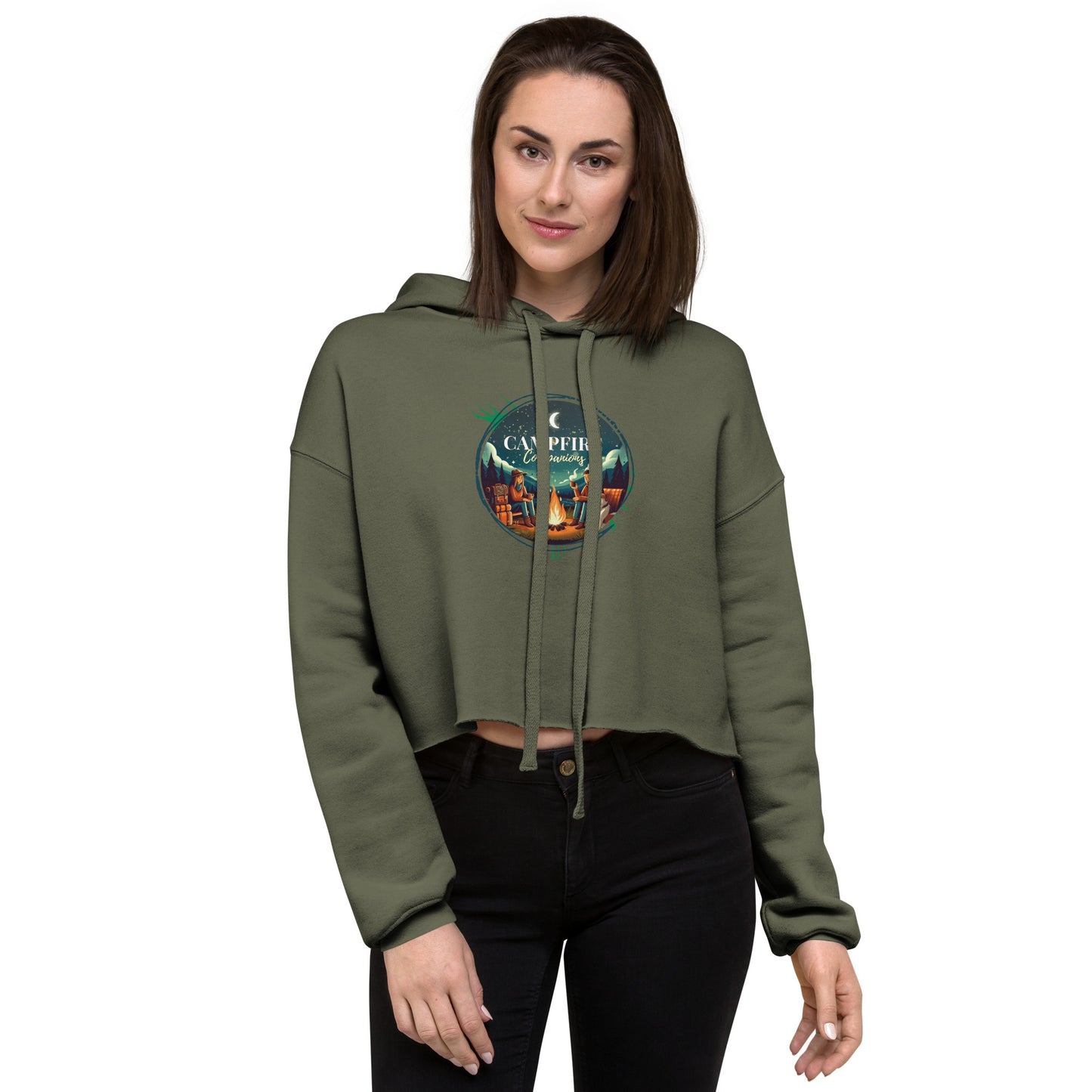 Campfire Companions Crop Hoodie