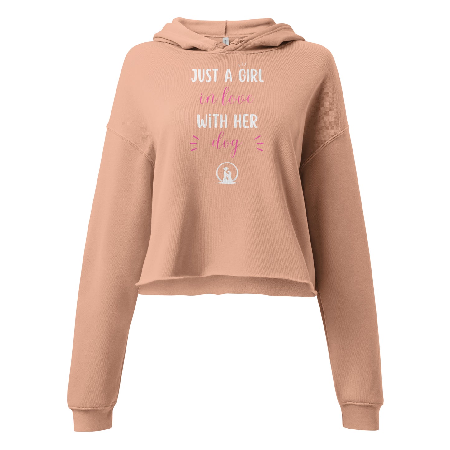 Just a Girl in Love with Her Dog Crop Hoodie