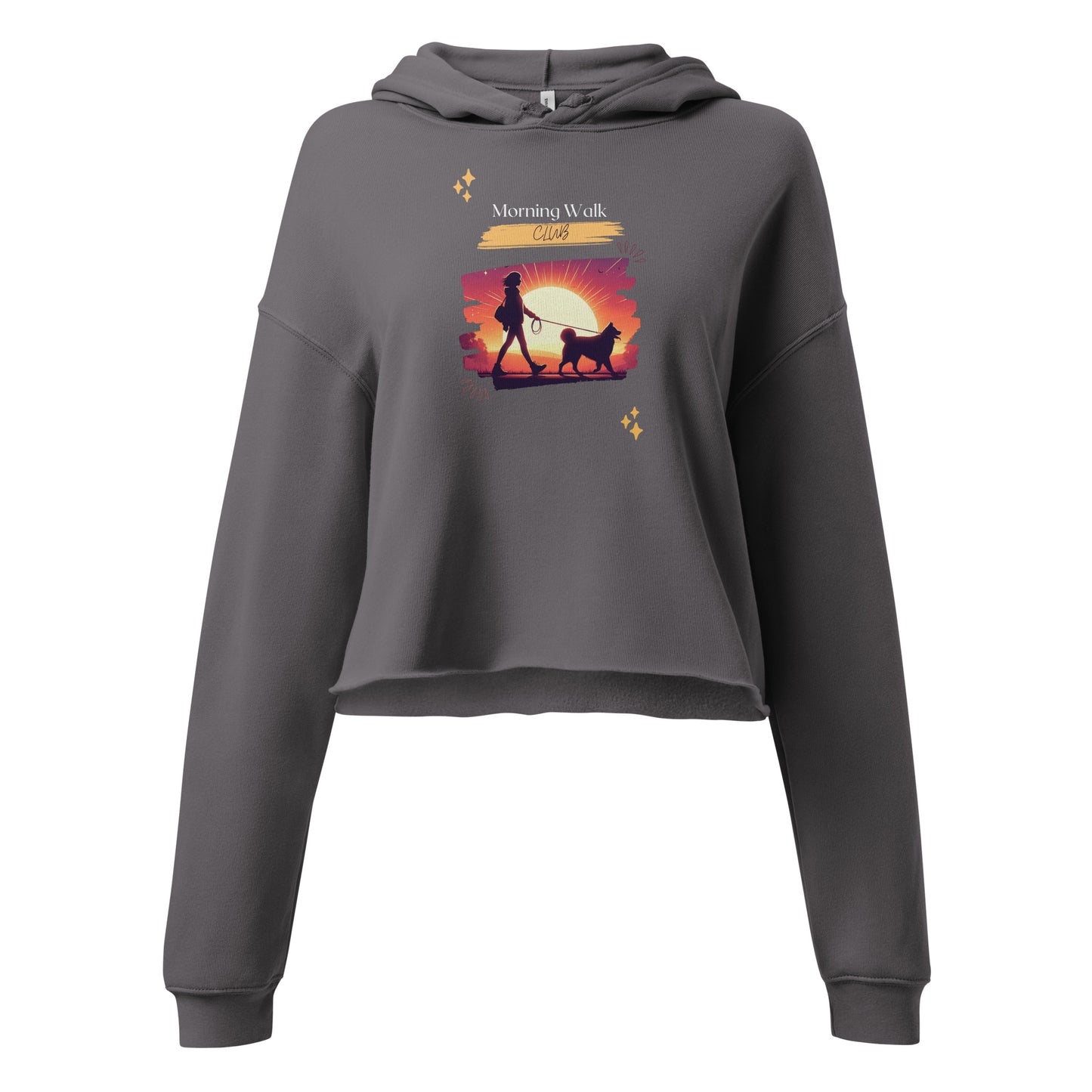 Morning Walk Club Crop Hoodie