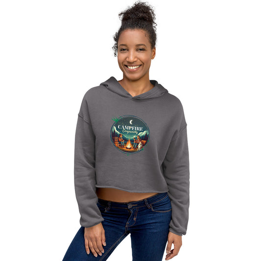 Campfire Companions Crop Hoodie