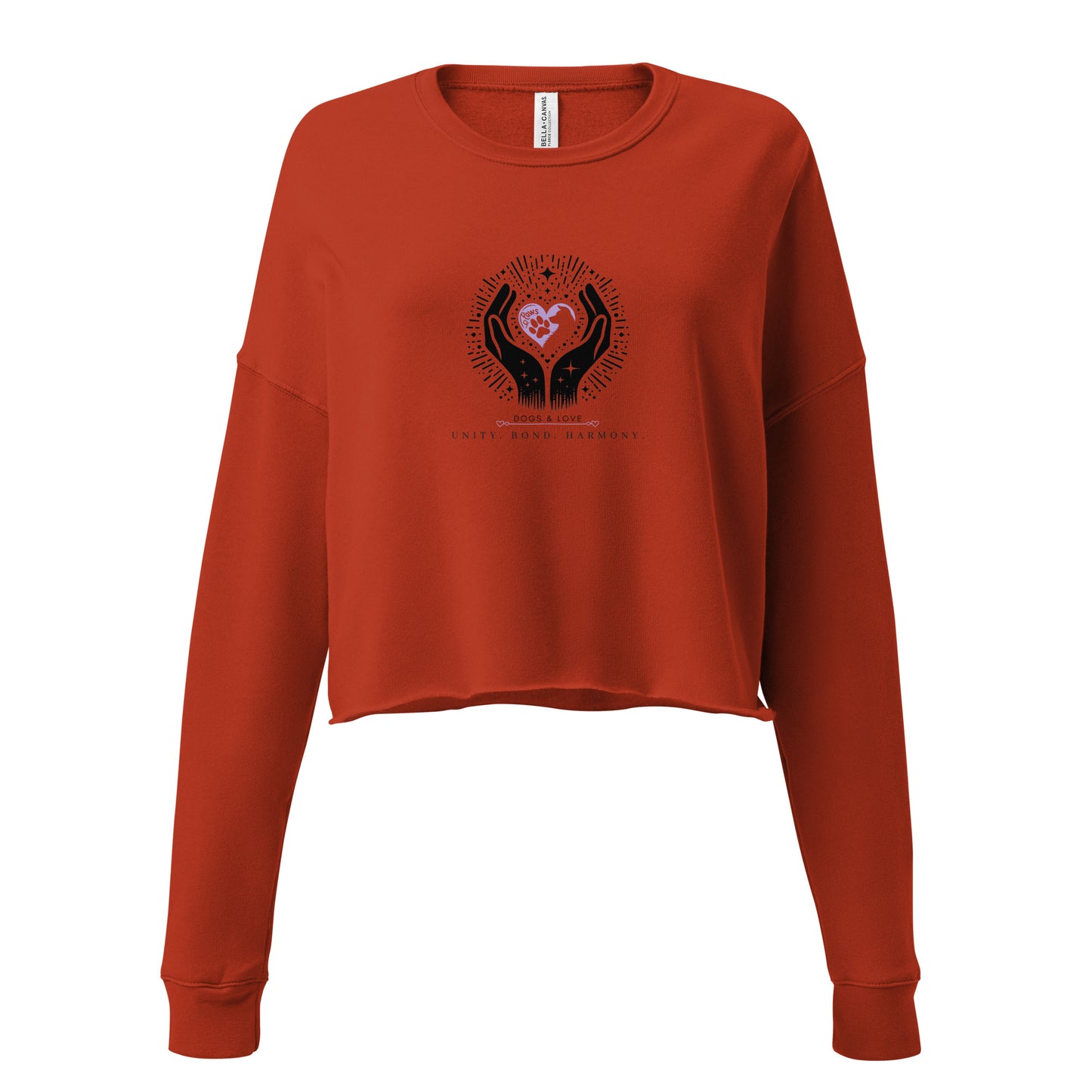 Dogs & Love: A Pawfect Bond Crop Sweatshirt