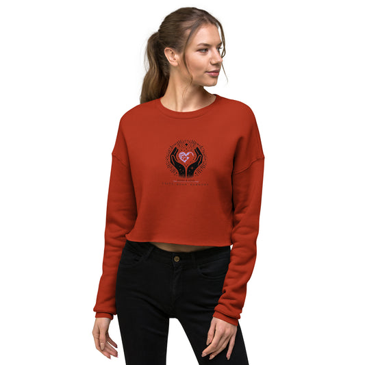 Dogs & Love: A Pawfect Bond Crop Sweatshirt