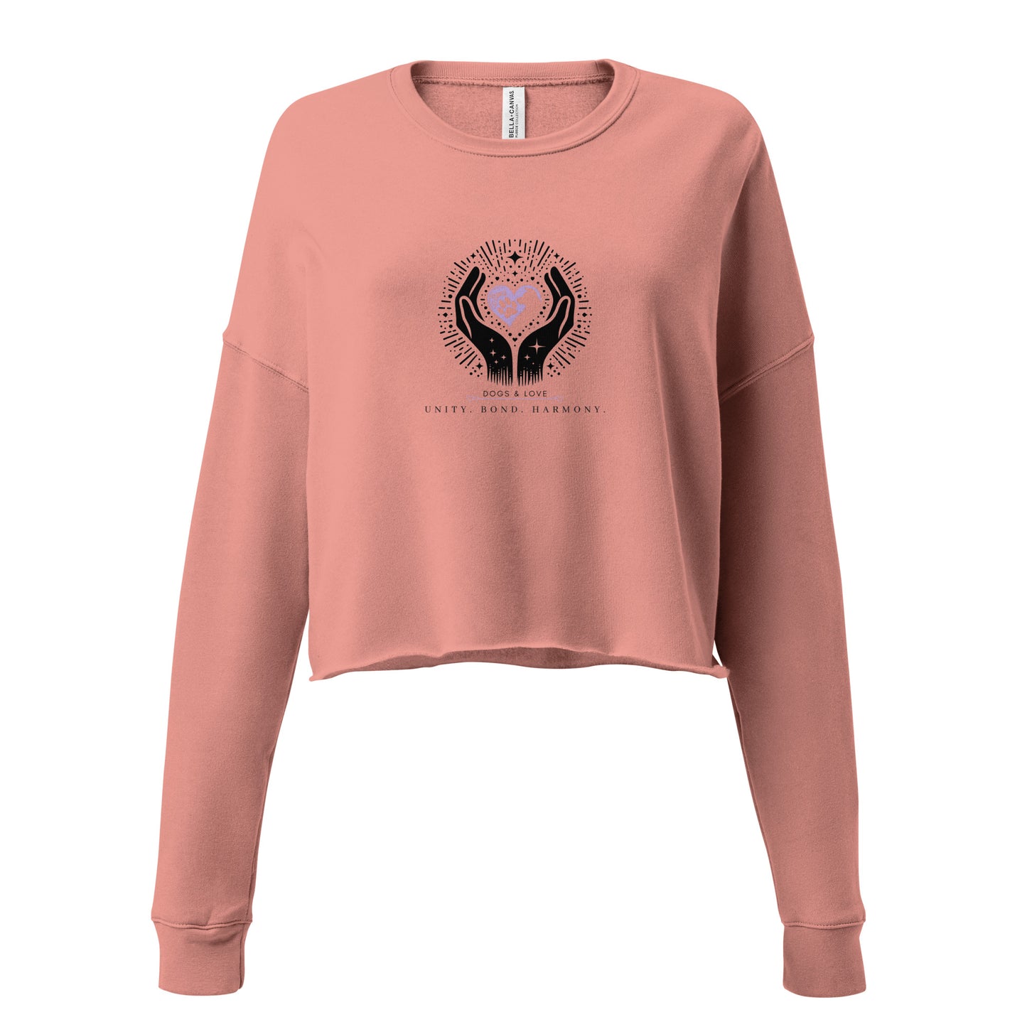 Dogs & Love: A Pawfect Bond Crop Sweatshirt