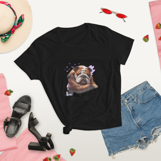 Endless Charm English Bulldog Women's Short Sleeve T-Shirt