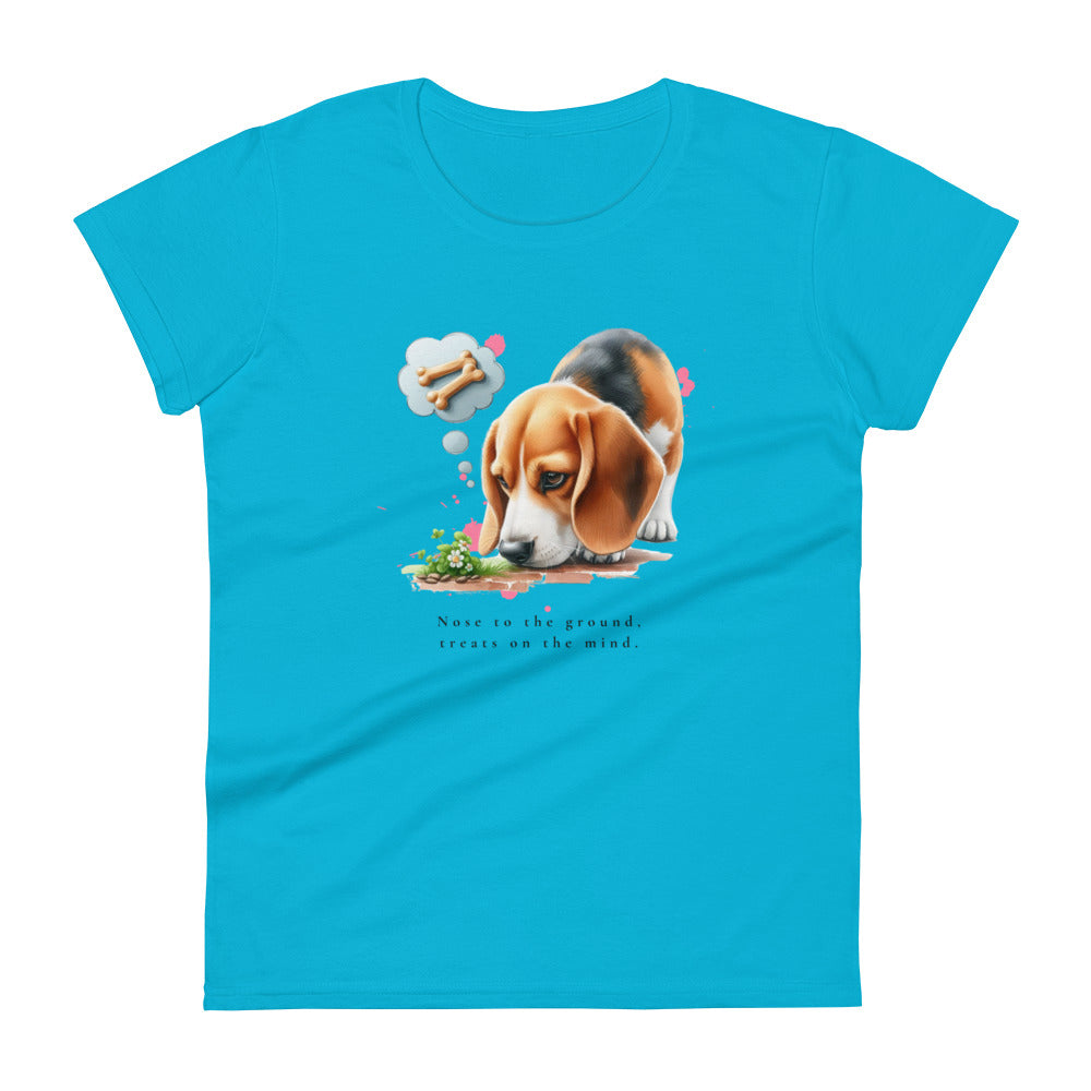 Beagle Nose To The Ground Women's short sleeve t-shirt