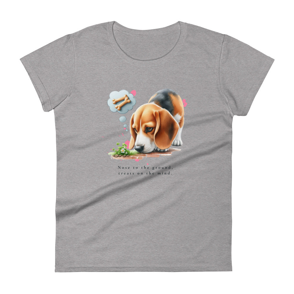 Beagle Nose To The Ground Women's short sleeve t-shirt