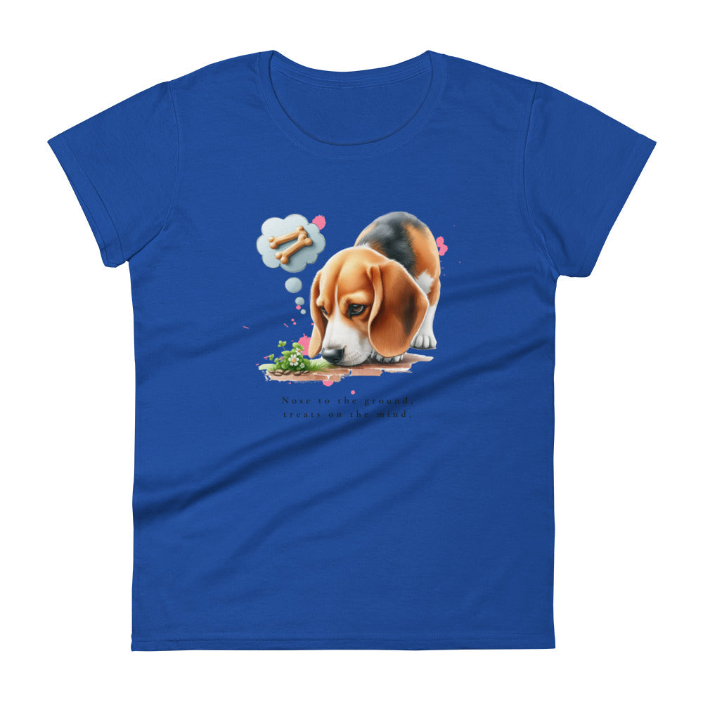 Beagle Nose To The Ground Women's short sleeve t-shirt