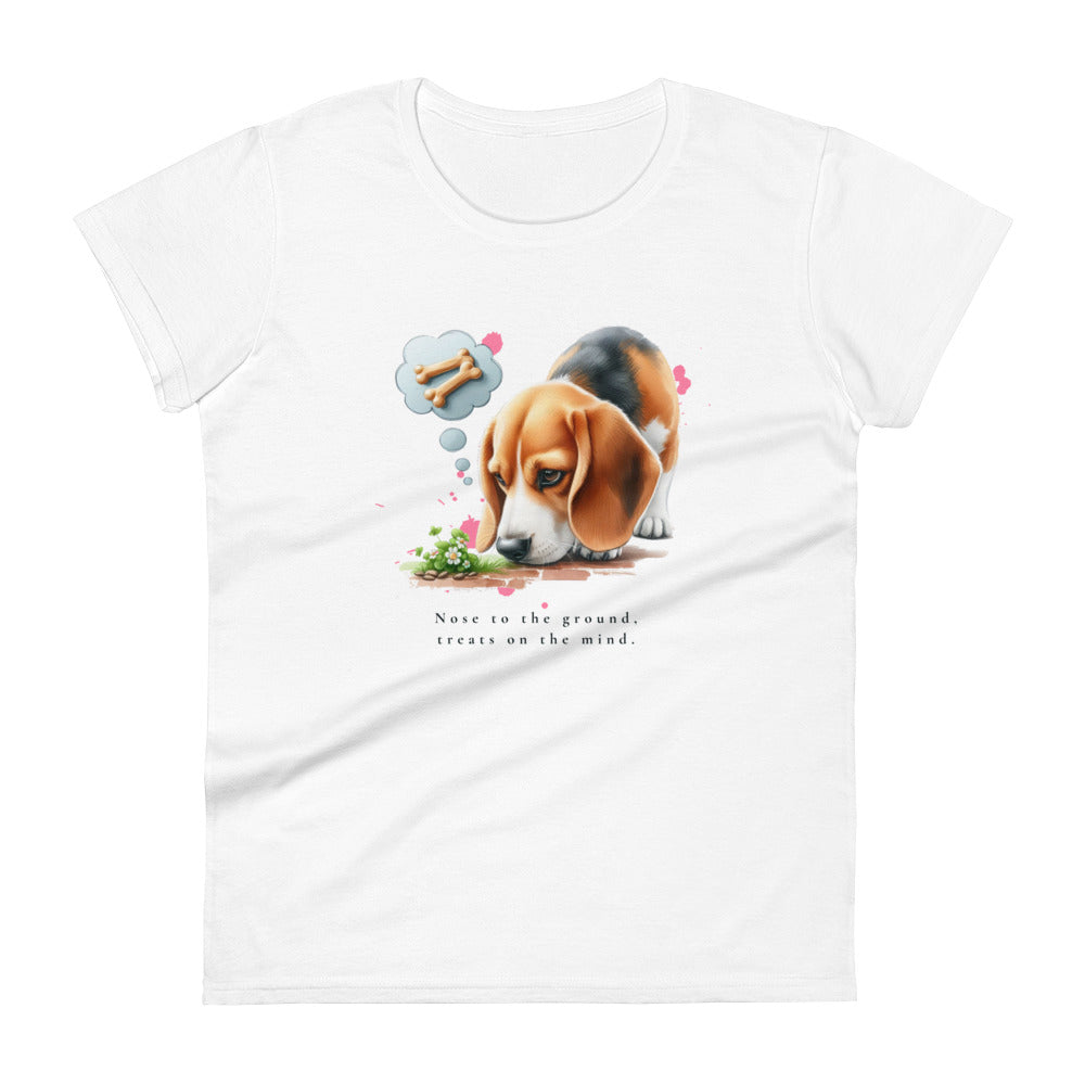 Beagle Nose To The Ground Women's short sleeve t-shirt