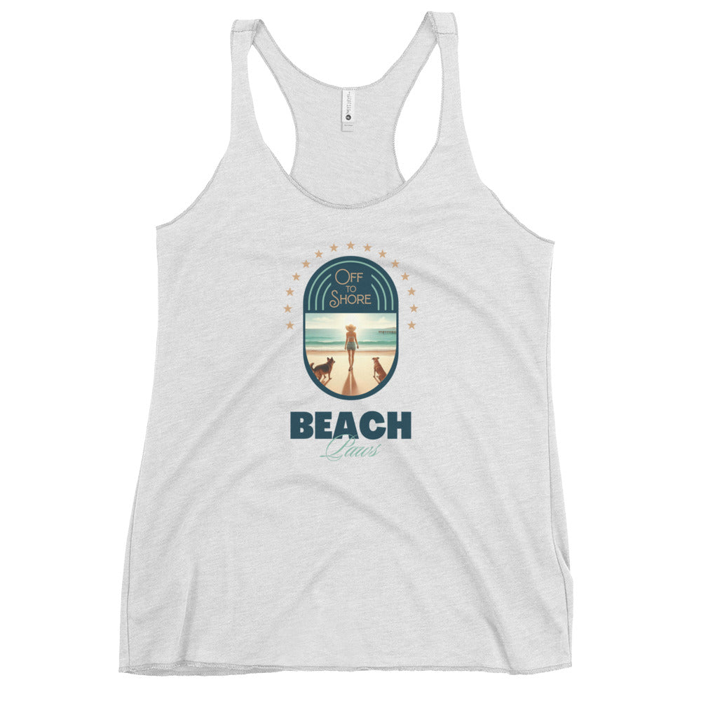 Beach Paws Women's Racerback Tank