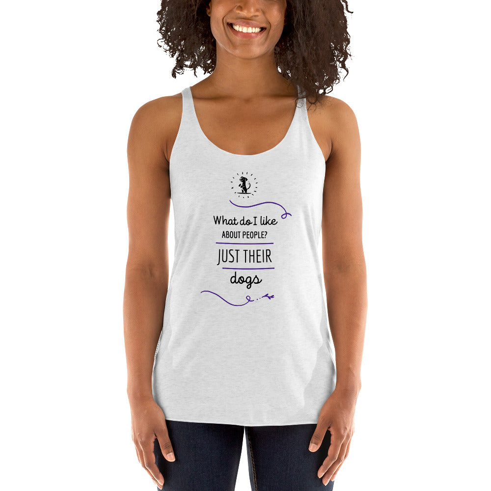 What Do I Like About People? Women's Racerback Tank