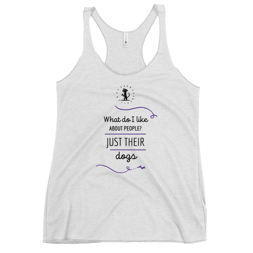 What Do I Like About People? Women's Racerback Tank