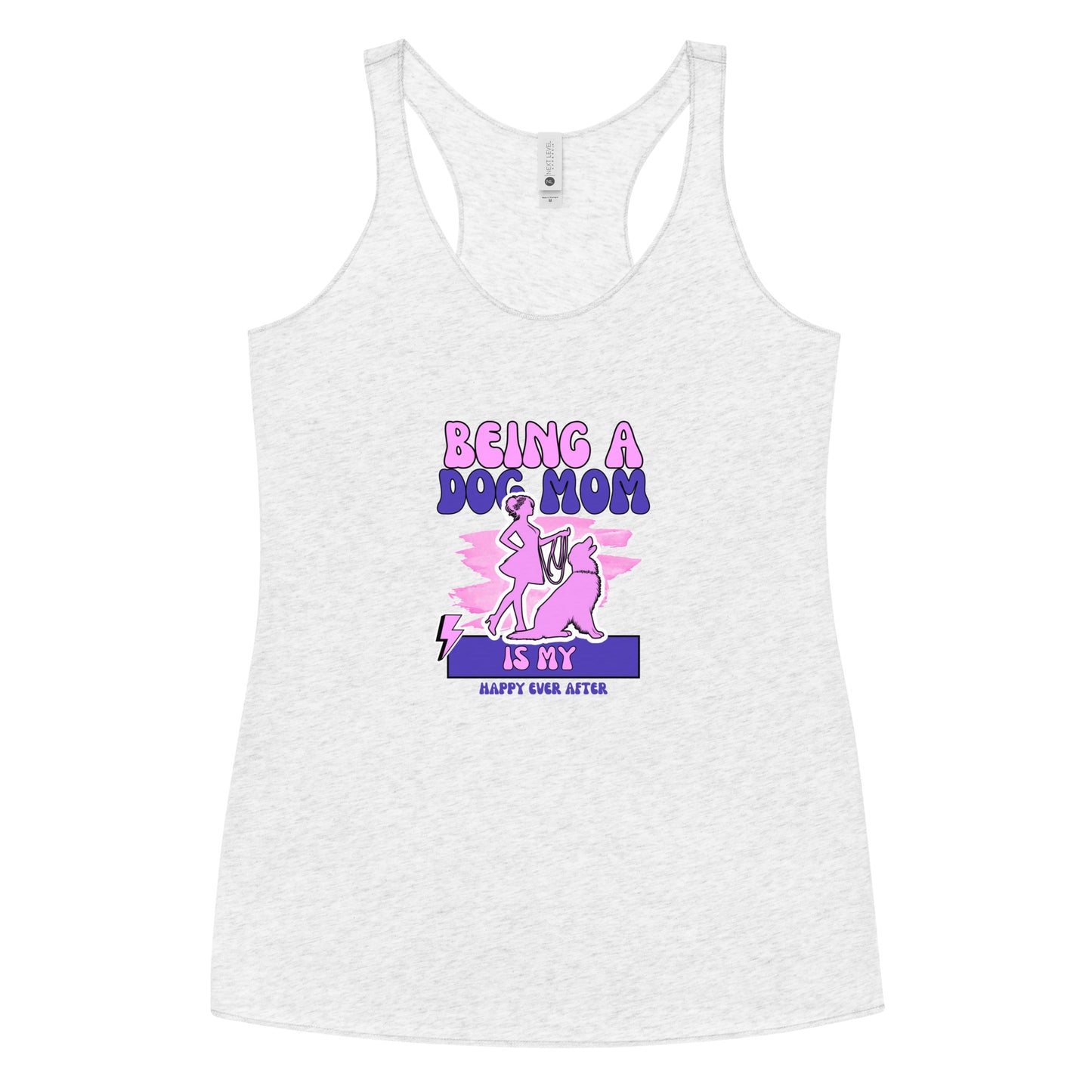 Dog Mom Happy Ever After Women's Racerback Tank