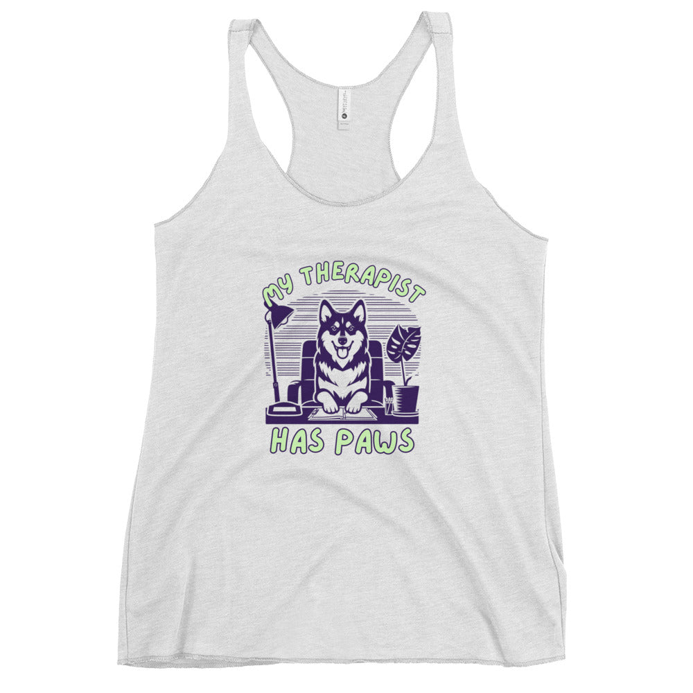 My Therapist Has Paws Women's Racerback Tank