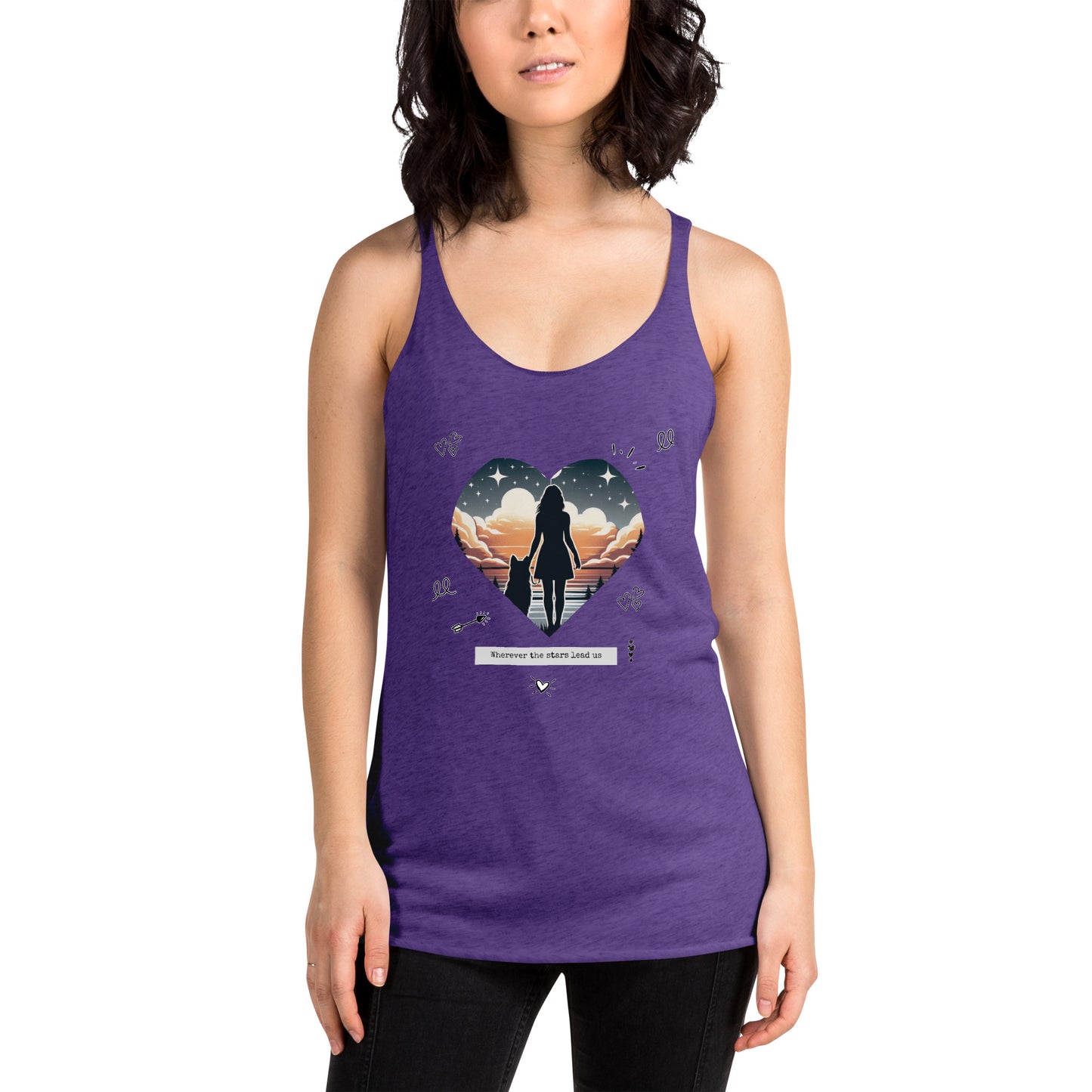 Wherever the Stars Lead Us Women's Racerback Tank