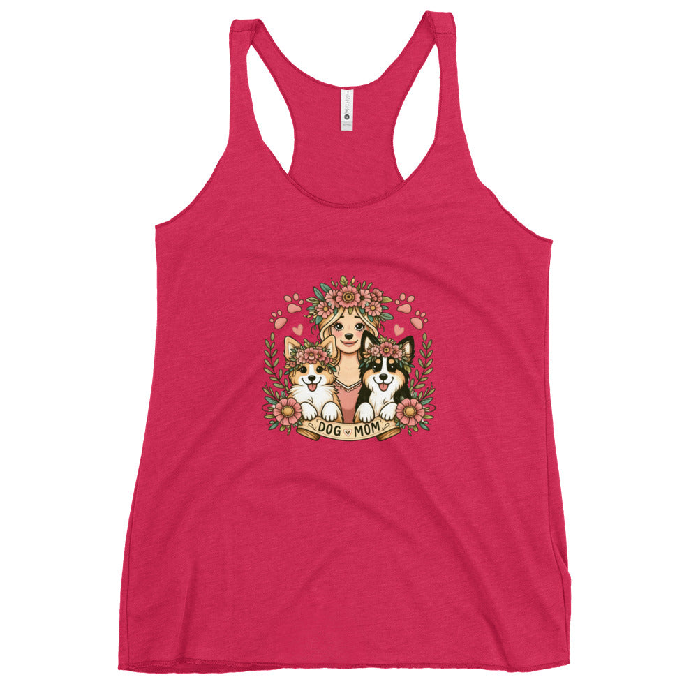 Dog Mom Women's Racerback Tank