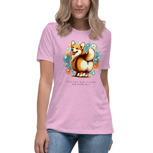 Corgi Huge Attitude Women's Relaxed T-Shirt