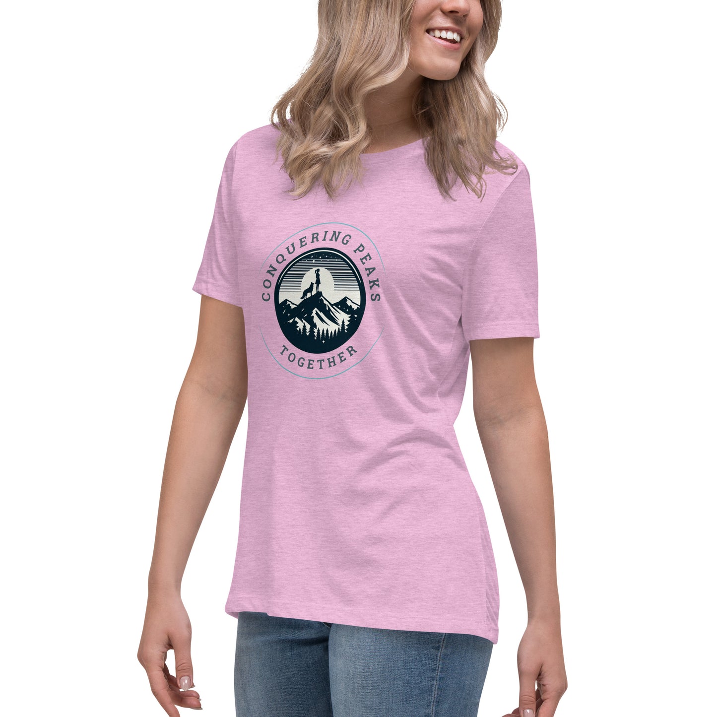 Conquering Peaks Together Women's Relaxed T-Shirt