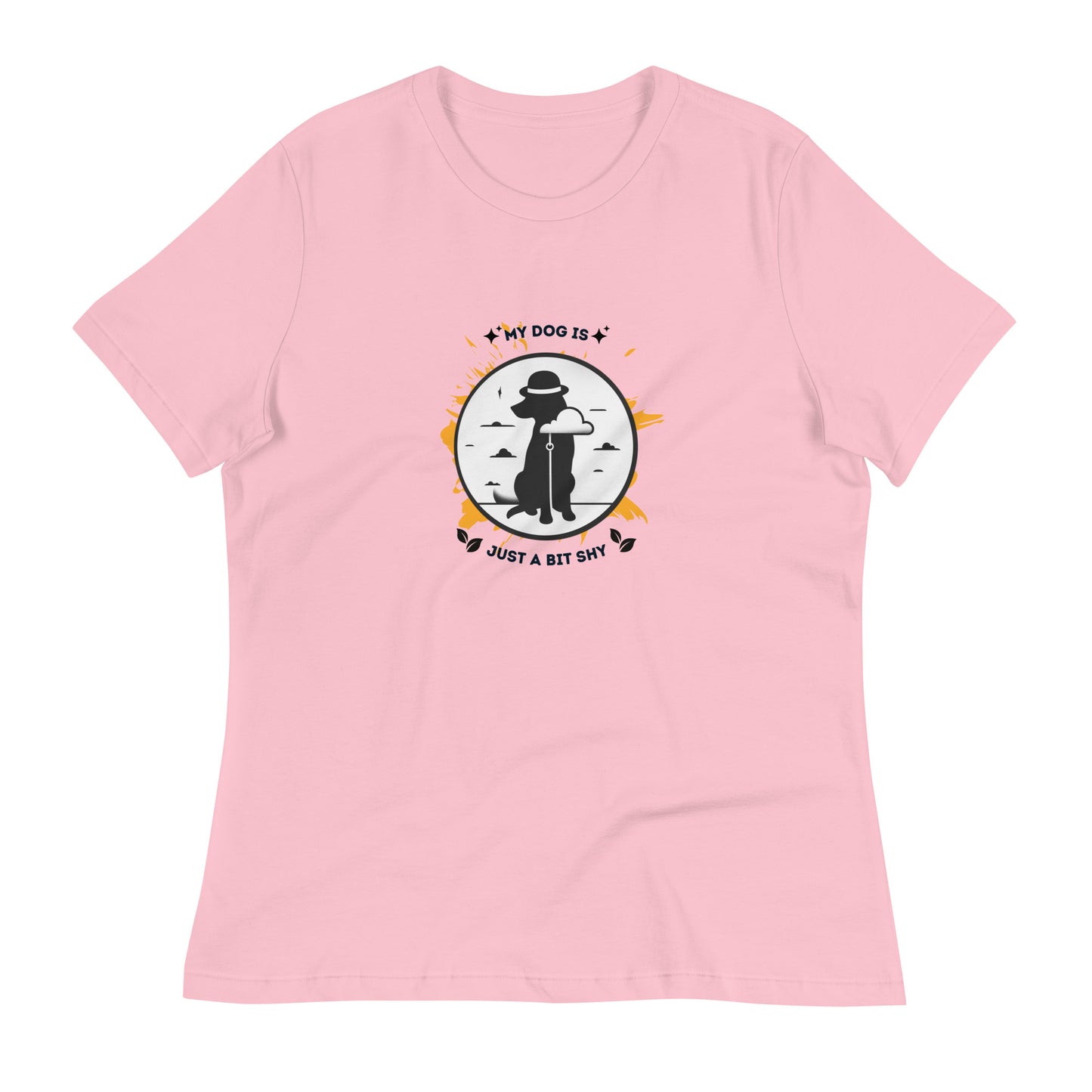 My Dog Is Just a Bit Shy Women's Relaxed T-Shirt